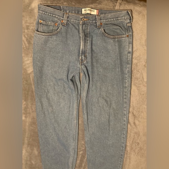 Levi’s 550 Relaxed Fit Pants Oxford By Ten West Appareal - Picture 2 of 14